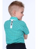 Boy\'s short-sleeved shirt, mint NDZ7462 - Online store - Boutique